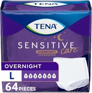Tena Sensitive Care Biancheria intima per incontinenza notturna da donna grande, numero 64 - Foto 1 di 9