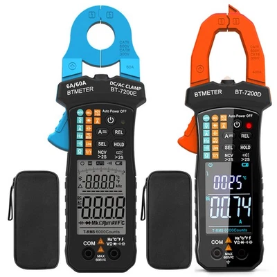 BTMETER Stromzange Digital Multimeter AC DC CAT II 600 V Anzeige (Counts): 6000 - Bild 1 von 4