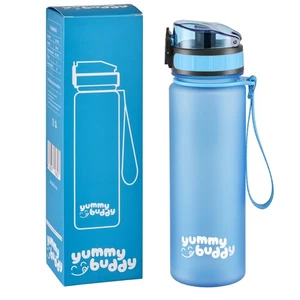 yummybuddy Trinkflasche Kinder Wasserflasche Auslaufsicher Tritan 500ml Blau - Bild 1 von 7