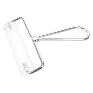 Clay Rolling Pin Acrylic Transparent Roller with Metal Handle for Craft - Picture 1 of 12