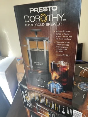 Presto Dorothy Rapid Cold Brewer Model 02937 – Brand New Sealed Box - Image 1 of 4