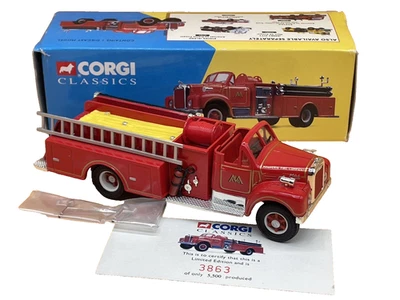 Corgi 52601 Mack Pumper Fire Engine Malvern Series 1:50 Boxed Very Near Mint - Image 1 of 4