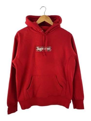 Supreme Felpa con Cappuccio 19AW Bandana Box Logo S Cotone Rosso Usata