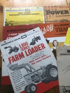 Sammlung 10 Minneapolis Moline landwirtschaftliche Flugblätter wie auf Fotos zu sehen - Bild 1 von 4