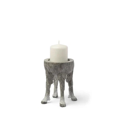 Candelabro de mesa Mercana Pan pequeño gris con casco de cerámica Foto 1 de 4