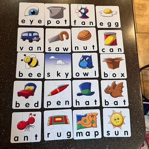 THE LEARNING JOURNEY - Match It! 3 Letter Words - 3 Piece Spelling Jigsaw... - Picture 1 of 8