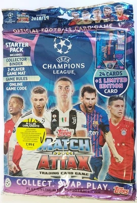 Match Attax Champions League 2018-2019 Starter Pack Album Neymar LE Karte - Bild 1 von 2