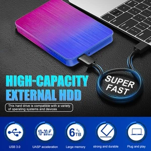 1-30TB Portable Hard Drive Good Compatibility Universal Large-Capacity Storage - Bild 1 von 46