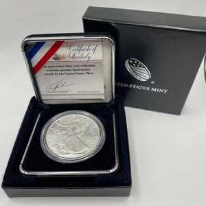 2022 W $1 UNITED STATES 1 OZ .999 FINE SILVER AMERICAN EAGLE W/BOX & COA - Picture 1 of 4