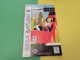 Sega Saturn Game Theme Park Manual Only