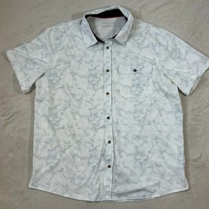 Avalanche Outdoor Supply Company Shirt Mens XL white Marble Button Up Shirt - Picture 1 of 9