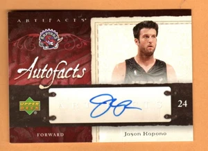 Artefactos de cubierta superior Jason Kopono 2007-08 - Autógrafo de los Raptors, ¡casi como nuevo! - Imagen 1 de 2