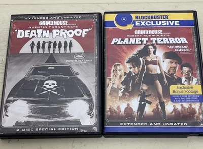 Grindhouse 2 DVD Lot Death Proof Planet Terror Unrated Tarantino Rodriguez - Image 1 of 4