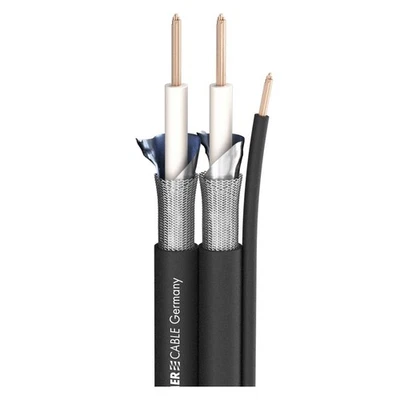 SOMMER CABLE Sommercable -Sinus Control- HighEnd NF-Kabel Meterware - Stereo - OFC - Schwarz