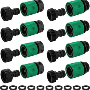 16 Stück Garten Wasserschlauch Schnellverbinder, 3/4 Zoll GHT Stecker und Buchse Wasser - Bild 1 von 7