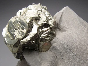 Pyrite in Matrix Indianapolis Marion County Indiana - Picture 1 of 6