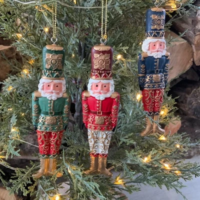 Father Christmas Nutcracker Tree Decoration Vintage Style Gisela Graham - Image 1 of 4