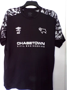 derby county football training shirt initials wd sixe xl good cond - Picture 1 of 4