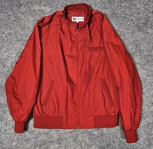 VTG Weather Breaker Jacket Mens Size L Red Coat Lined Jacket - Picture 1 of 6
