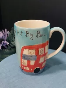 Whittard of Chelsea Big Ben Handpainted Coffee Mug Designed by Beth NWOT Mint - Picture 1 of 8