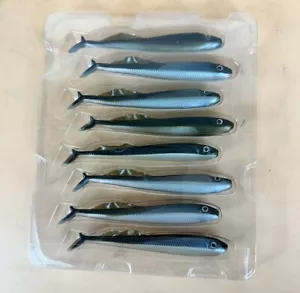 8 x Gunki V2 IB Softbait 10,5 cm Kunstköder - Farbe Braun Shiner, Hecht, Barsch, Zander - Bild 1 von 3