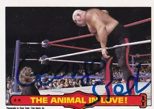 George Steele Signed 1985-86 O-Pee-Chee WWF Rookie Card #60 PSA/DNA COA WWE RC - Picture 1 of 12