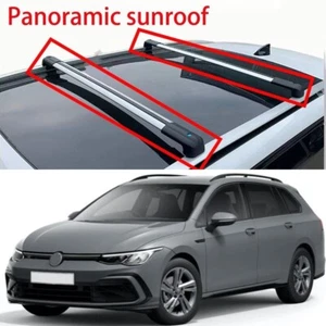 Fits for VW Golf Estate 8 2020-2023 Cross bar crossbar Roof Rail heighten - Picture 1 of 7