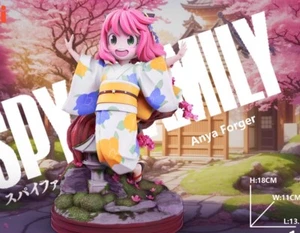 Kawai Studio SPY X FAMILY Anya Forger Resin Statue Pre-order Sakura wafuku H18cm - Picture 1 of 3