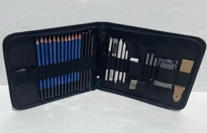 H&B Skizzenstifte Set 32 Stück Zeichenstifte und Skizzierset Graphit - Bild 1 von 4