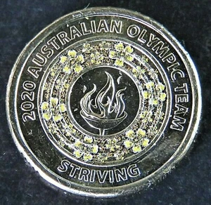 $2 2020 AUSTRALIAN OLYMPIC TEAM STRIVING Collectable uncirculated - Picture 1 of 2
