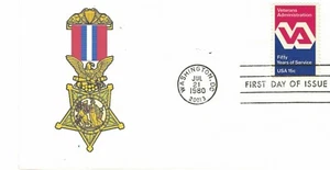 USPS 1980 FDC 1 stamp, Medal of Honor, United States ARMY, 1896-1903 Medal, RARE - Bild 1 von 1