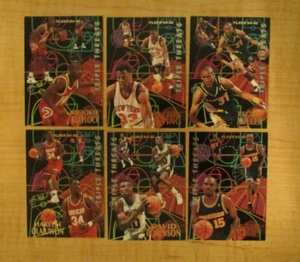 1994-95 Fleer baloncesto triple amenazas conjunto casi completo 6/10 - Imagen 1 de 2