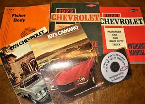 Chevy 1973 manuales de servicio Camaro Nova Monte Carlo Nomad Caprice Malibu Impala - Imagen 1 de 10