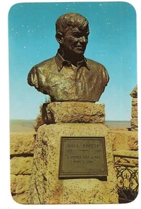 WILL ROGERS Bust Shrine of the Sun on Cheyenne Mt Colorado Springs CO Postcard - Picture 1 of 2