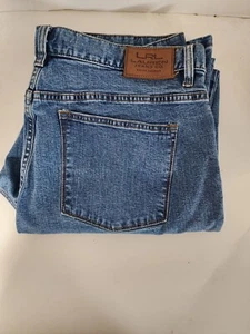 Jeans denim LRL Ralph Lauren Jeans Co donna taglia 16 taglio stivale lavaggio scuro - VG B2 - Foto 1 di 3