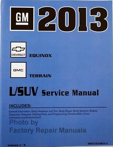2013 Chevy Equinox GMC Terrain Factory Service Manual Shop Repair Volume 1 of 4 - Bild 1 von 4