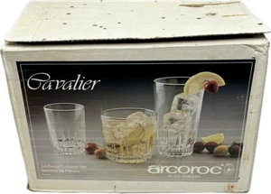 Arcoroc Cavalier Goblet Set 12pc - 6 Large & 6 Small Chalices (Incorrect Box) - Picture 1 of 7