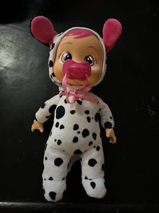 IMC Toys Cry Babies Tiny Cuddles 10“ Baby Doll Dotty the Dalmation Stuffed Doll - Picture 1 of 5