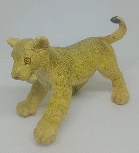 Vintage Golden Lion Adolescent Teenager Safari Ltd giocattolo anni 90 grande gatto selvatico figura - Foto 1 di 5