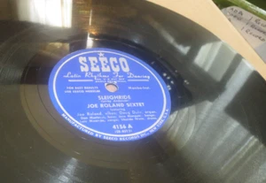 78RPM Seeco Joe Roland Sextet - Sleighride / Christmas Song, above average E-EX- - Picture 1 of 7