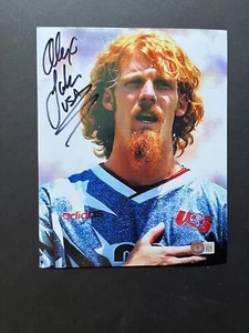 Alexi Lalas Hot! autographed signed USA soccer legend 8x10 photo Beckett BAS coa - Picture 1 of 1