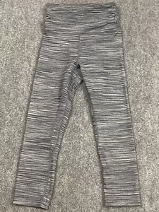 Lululemon Legging Criss Cross Waist Gray Heather Girls Size 4 - Picture 1 of 7