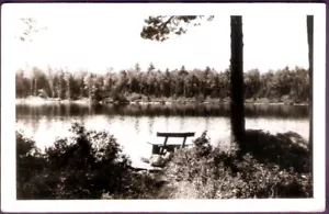 Five Points Lake Hamilton Arkansas Real Photo Postcard - Picture 1 of 2