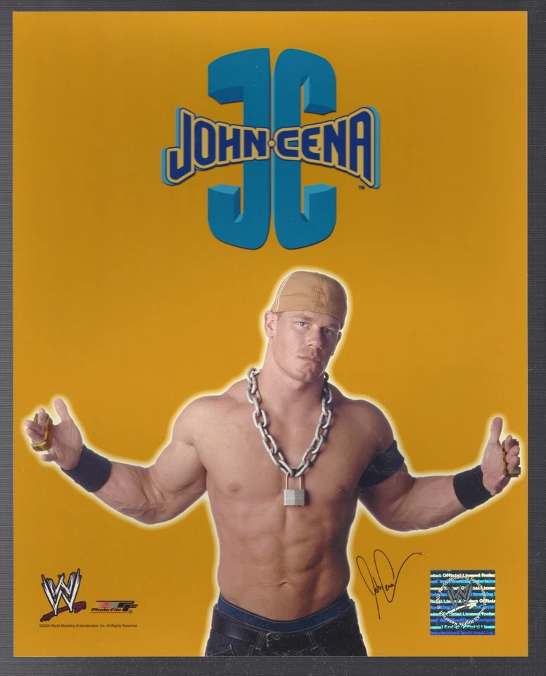 FOTO DE ARCHIVO DE FOTO BRILLANTE 8X10 ORIGINAL AUTÉNTICO CON LICENCIA WWE JOHN CENA (POSE) Foto 1 de 1