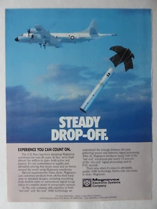 7/1992 PUB MAGNAVOX ELECTRONIC SONOBUOY US NAVY P-3 ORION ASW ORIGINAL AD - Picture 1 of 1
