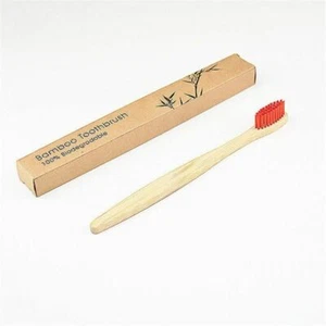Wooden Toothbrush Healthy Soft Teeth Fibre Eco-Friendly Oral Cleaning 1PC - Picture 1 of 25