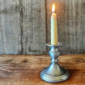 WEB Gewichteter Zinn Kerzenständer Halter, Kolonial Traditionelle Bundesstile - Bild 1 von 7