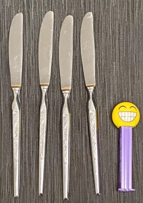 Stanley Roberts WINTHROP 9" Serrated Edge Knife 4 Knives Stainless Steel Japan - Image 1 of 4