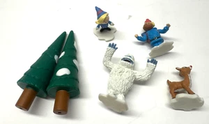 MINI Set of 6 Rudolph The Red Nosed Reindeer Cornelius Bumble Figurines - Picture 1 of 4