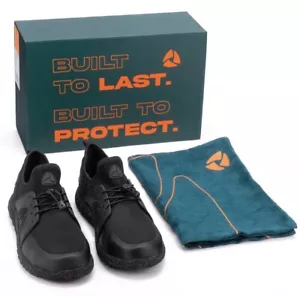 $110 INVINCIBLE SHOE Defender 2.0 Black Steel-Toe Work Shoes US 13 / EU 47.5 - Picture 1 of 7